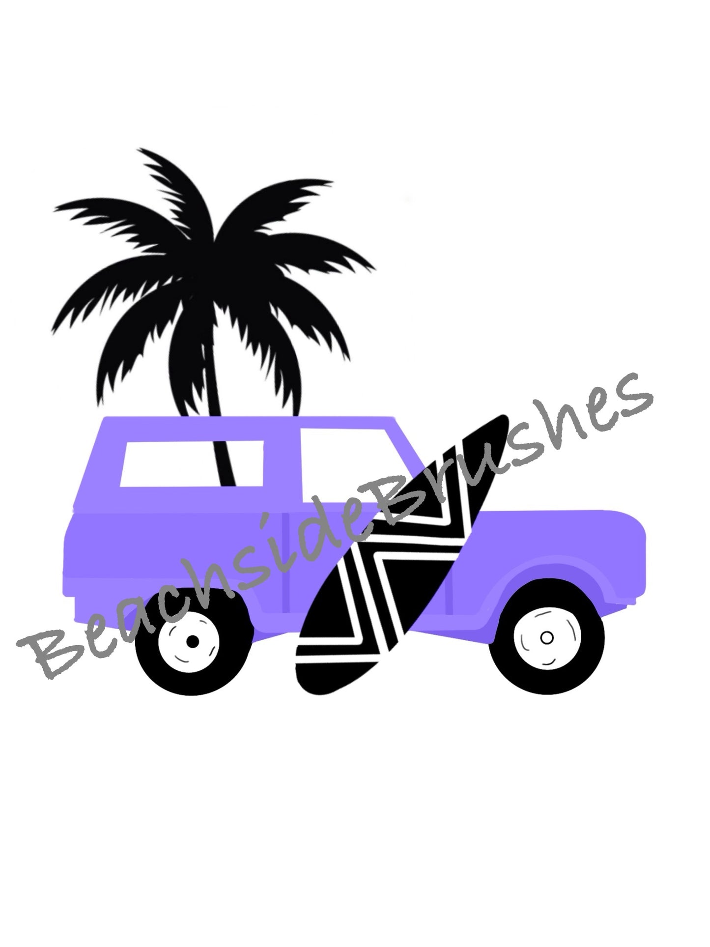 Purple Beach Car digital download