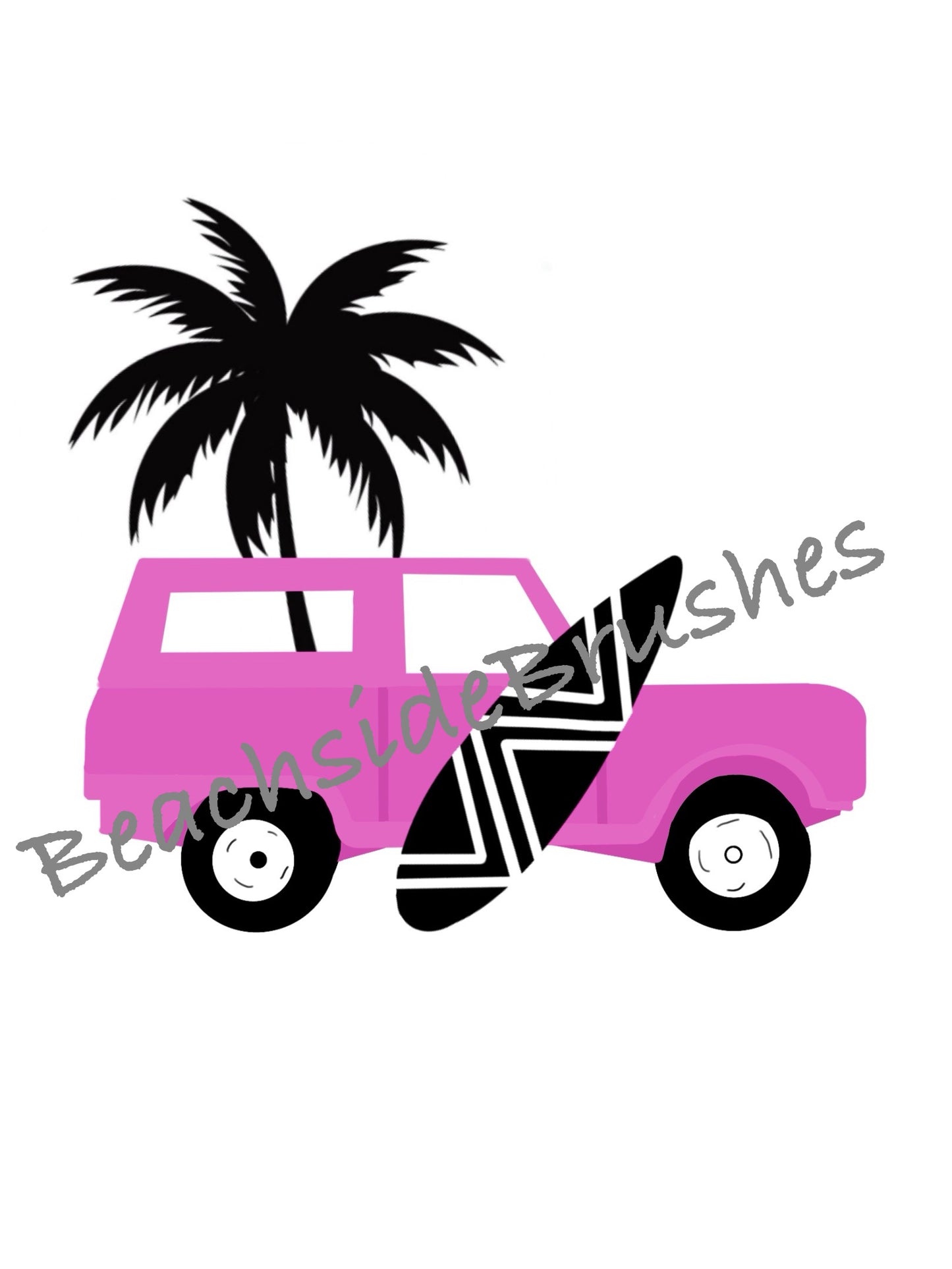 Pink Beach Car digital download